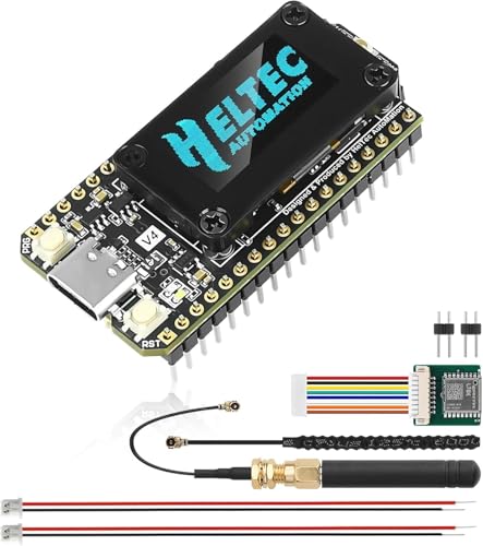 diymore ESP32 LoRa V4 Entwicklungsboard Verbessert ESP32 S3 LoRa Architektur WLAN Bluetooth 2 MB PSRAM 16 MB Flash 863928 MHz Antennen unterstützt GPS und Solar mit L76 GNSS-Modul & Antenne