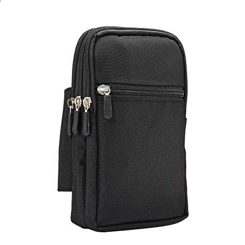 Pochette Nubia Red Magic 3S housse verticale noire à fermeture éclair taille XXL