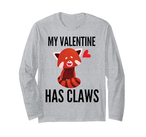 My Valentine Has Claws Red Panda Funny Valentines Bear Fun ����T�V���c