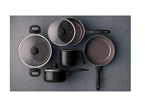 Jogo de Panelas 5 Peças Easy, Pro Ceramic Premium, Preto, Brinox