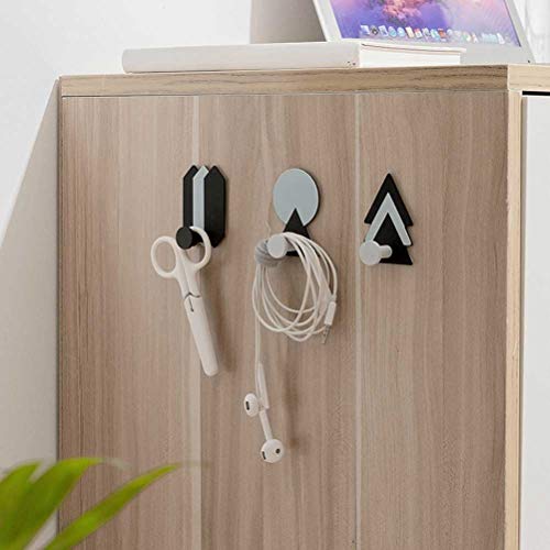 Percha de pared sin perforaciones ganchos de hierro ISCBAFYX 3