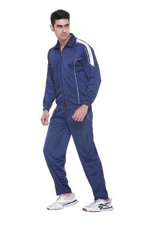 Image of Polyester Track Suit For Men Casual Co-ord Sets Breathable Relaxing Comfortable For Workout, Jogging, Sports. Pack Of 1