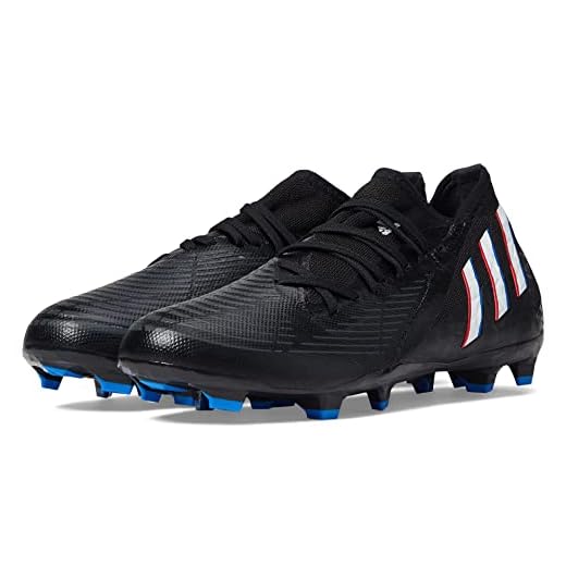 adidas Unisex Predator Edge.3 Firm Ground Soccer Shoe, Black/White/Vivid Red, 7.5 US Men