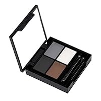 Swiss Beauty Eyebrow Palette with Wax Cream |Travel-friendly Eyebrow Palette with Blendable colors for Face makeup | Shade-01, 5gm|