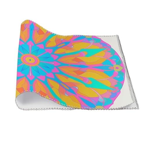Set de table thermorésistant et isolant lot de 4 protège table lavable motif mandala
