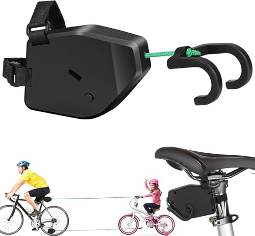 Neuytiky Cuerda de remolque para bicicleta para niños, 2,5 m, cuerda de tracción para padres y niños, cuerda de remolque, cuerda de tracción retráctil para padres y niños, para MTB, bicicleta infantil