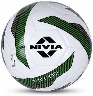 NIVIA 279 Torrido Pu Football, Size 5 (White/Green)