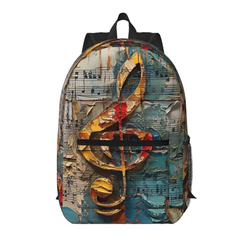 Sac à dos universitaire notes de musique pour voyager et étudier avec son PC