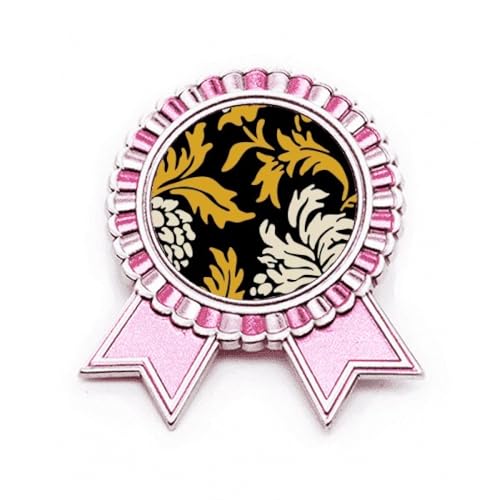 Broche chrysanthème asiatique rose style japonais chinois métal taille M femme