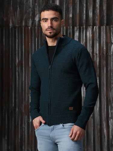 Image of High Star Men Acrylic Knitted Regular fit Highneck Full Sleeves Sweaters 28