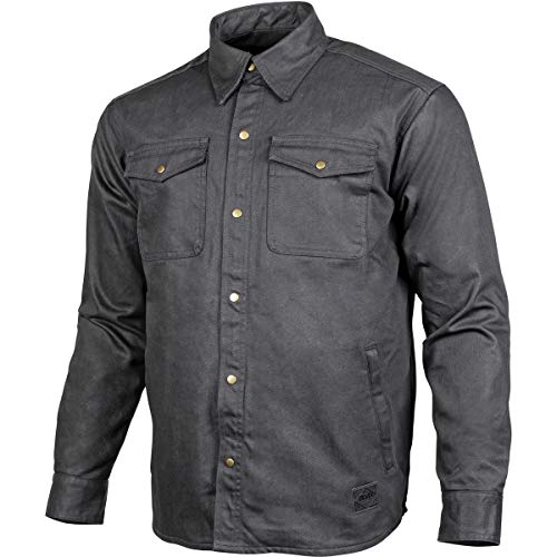 Cortech BLVD Voodoo Waxed Riding Shirt (X-Large) (Charcoal) Cortech BLVD Voodoo Waxed Riding Shirt (X-Large) (Charcoal)