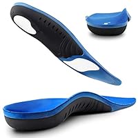 Plantar Fasciitis Insoles, High Arch Support Shoe Inserts Men Women, Orthotics Gel Running Insoles for Flat Feet - Arch Pain - Pronation - Metatarsalgia Pain Relief Heavy Duty Support(Trim to Fit)