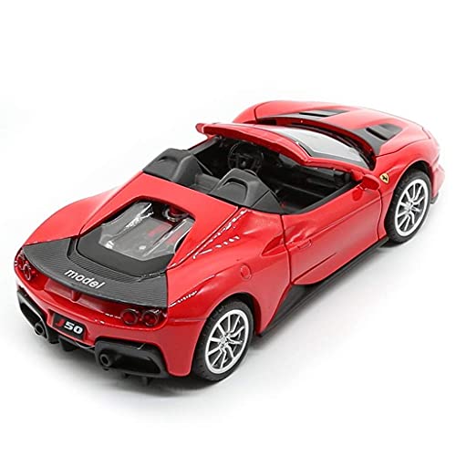 Image of Invite Exclusive Alloy Metal Pull Back Die-cast Car 1:32 Ferrari J50 Diecast Metal Pullback Toy car with Openable Doors & Light, Music Boys Gifts Toys for Kids,Toy【Colors as Per Stock】