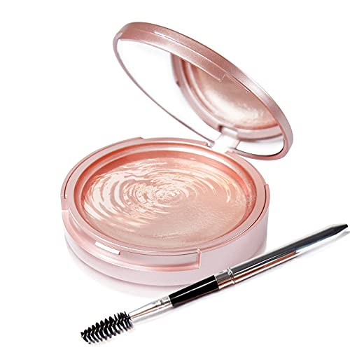 NewBang Eyebrow Soap Set,Brows Styling Soap Kit,4D Brow Gel Transparent Long Lasting Eyebrow Setting Gel with Brush,Waterproof Brow Cosmetic Balm Pomade Makeup-2.4OZ/70G
