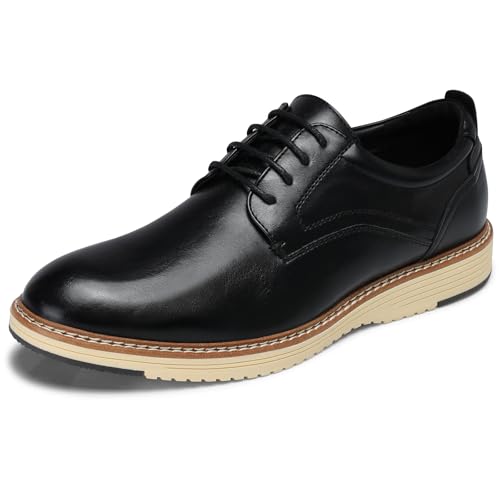 Men's Oxfords Dress Shoes: Casual Business Men Derby Shoe Formal Plain Toe Oxford