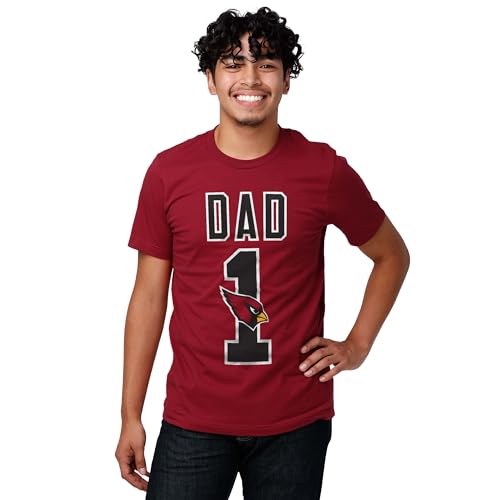 Image of FOCO NFL Mens NFL Team Logo Tee Shirt #1 Dad T-Shirt