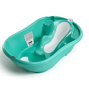 OKBABY Onda Evolution – Ergonomisch ontworpen babybadje met antislipzitje voor baby’s van 0-12 maanden – turquoise