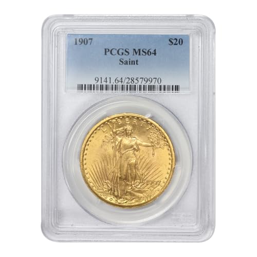 1928 American Gold Saint Gaudens Double Eagle MS-64 $20 PCGS MS64
