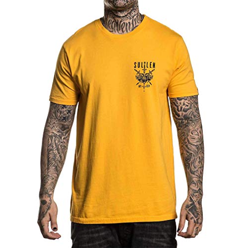 Sullen Clothing 3 Swords - Camiseta, Color Amarillo Amarillo S