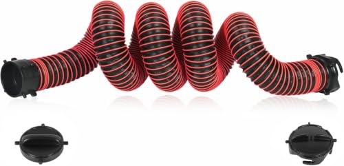 Image of 15FT RV Sewer Hose Extension Camper Sewer Hose Extension with Caps