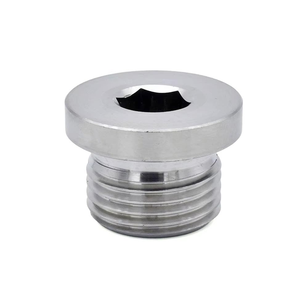 Tapón Macho De Acero Inoxidable 304, Rosca Estándar Británica, Casquillo Hexagonal, Brida Y Sello ED, Alta Temperatura For Sistemas De Agua Y Aceite(2")