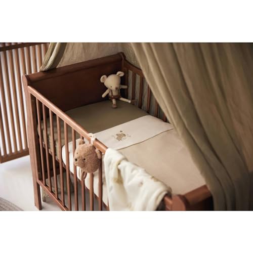 Drap-housse Jollein olive 60x120 en jersey doux pour lit de bébé - 5