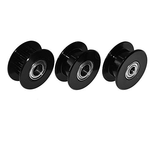 5-Stück iMetrx GT2 Pulley Zahnriemenscheibe Breite 10mm Teeth 20 (Innere Bohrung 5mm) für 3D Drucker Zahnriemenscheibe Black