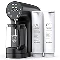 Ecoviva Countertop Reverse Osmosis System RO Water Filter, 5-Stage Filtration, Real-time TDS Monitor, BPA Free, 3:1 Pure to Drain, Indoor No Installation Desktop Portable Water Purifier-Black