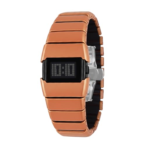Image of Shocknshop Digital Sleek Minimal Design Multifunctional Electronic LED Black Dial Unisex Wrist Watch for Men Women -WCH376