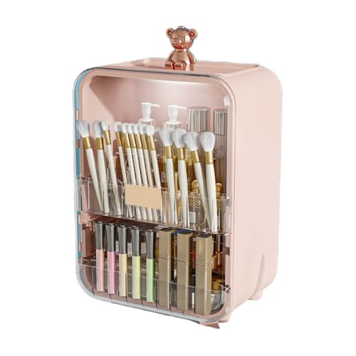 JQQJ多機能 化粧品入れ 化粧品収納ボックス 鏡付き クリアコスメボックス LEDライト付 大容量・透明・マグネット開閉 メイクボックス 化粧箱 コスメ収納 化粧品ケース 蓋付き 防塵 防水 整理簡単 小物入れ 多機能 おしゃれ コスメ 化粧箱 高級品質