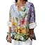 Elegant Floral Print Purple2