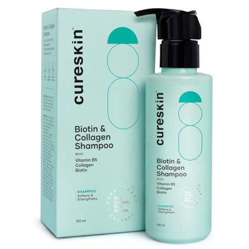 Image of Cureskin Biotin & Collagen Vitamin B5 Glycolipids Shampoo: Strengthen Hair, Reduce Hairfall & Repair Damage