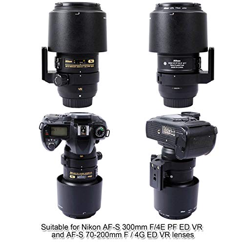 Anillo Adaptador para Trípode iShoot Mejorado para Objetivos Nikon AF-S 300mm f/4E PF ED VR y 70-200mm f/4G ED VR, con Placa de Liberación Rápida Compatible con Arca-Swiss de 39 mm miniatura 7
