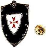  Textilhandel Hering Schwarzes Schild mit Kreuz l Anstecker l Abzeichen l Pin 145