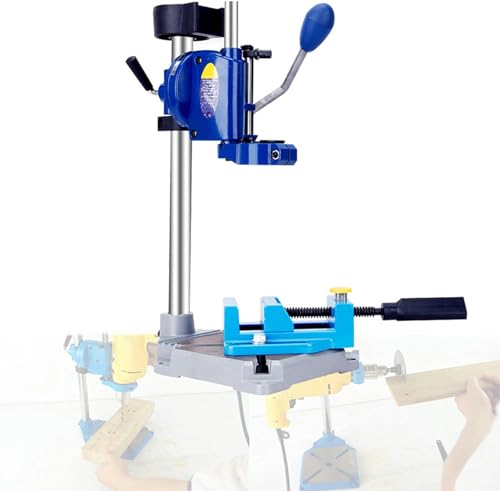 Drill Press Stand for Hand Drill, Drill Press Stand Table Heavy Duty with Vise, Universal Bench Clamp Support Tool Drill Presses for Precision Drilling