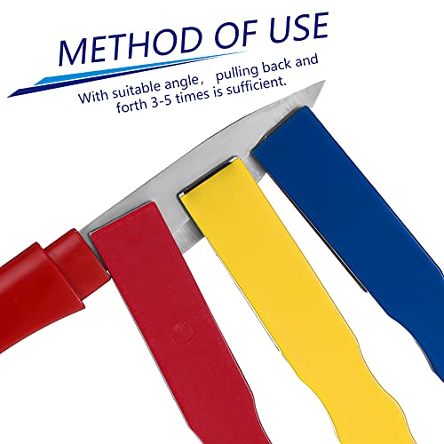 Honoson 6 Pcs Diamond Sharpening Hones Sets Color Coded Diamond Sharpening Stones Tools Flat Hand File Knife Set for Hunting, Outdoor - Image 5