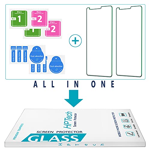 Hptech 2-Pack Tempered Glass For Lg Stylo 4, Lg Stylus 4 Screen Protector, Easy To Install, Bubble Free, 9H Hardness #TOP6