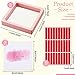 meekoo 30 Pcs Press on Nail Packaging Box with 90 Pcs Adhesive Double Sided Tape Artificial Nail Display Case Storage Container Box Acrylic Packaging Organizer for Art Home Salon(Pink)