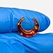 Uni Craft's Amber Stone Handmade Nose Piercing Septum Pincher Naga Body Jewelry Gauges Size 12g (2mm) to 1/2