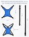 Wheelchair Seat Belt Harness for Adults, Adjustable Safety Vest with Pocket, Chest Harness Strap for Elderly Seniors and Disabled Patients to Prevent Sliding – Blue