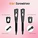 Valentines Day Gifts for Him,KUSONKEY Keychain Screwdriver Tool Gifts Stocking Stuffers for Men, 4-in-1 Screwdriver Bit with Phillips,Slotted and Hex Wrench Cool Gadgets for Him,Husband,Boyfriend,Dad