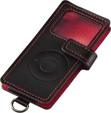 ELECOM AVD-PACL04BKM Leather Case for iPod Nano