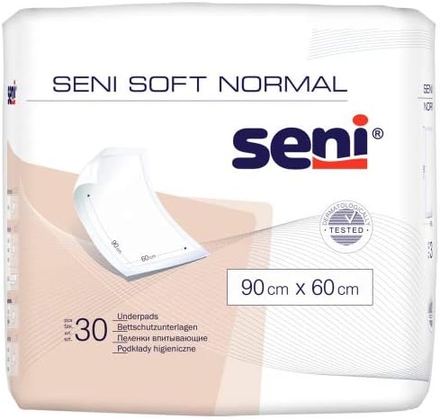 Seni Soft NORMAL UNISEX Disposable Bed Underpads 90x60