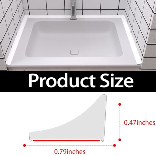 Image of Raycity Silicone Shower Threshold Water Dam Barrier, 67 Inch, White