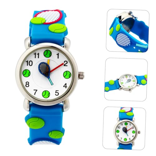 Reloj infantil dibujos animados 3D correa ajustable vidrio resistente ORFOFE 4