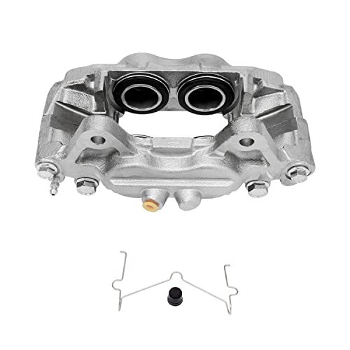 Image of Detroit Axle - Front Brake Kit for Toyota Tacoma FJ Cruiser 4Runner Disc | Brakes Calipers Replacement Drilled & Slotted Disc Brake Rotors Ceramic Brake Pads Brake Calipers - 6pc Set