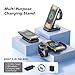 GuMosh 3 in1 Dual Coil Wireless Charger Station for Samsung,Wireless Charger Stand for Samsung,Foldable Fast Charging Station,Compatible with Galaxy Watch 7/6/5,Galaxy Earbuds, S25/S24 Ultra