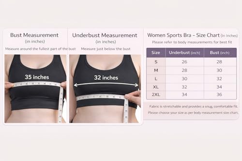 Image of Sports Bra for Women | Non-Padded High Support Gym, Yoga & Running Bra | Seamless Sweat-Wicking Polyester Workout Bra