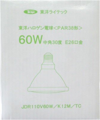 ＰＡＲ形ハロゲンランプ ６０Ｗ形 JDR110V60WK12M d2ldlup Amazon | PAR形ハロゲンランプ 60W形 JDR110V60WK12M | 東洋