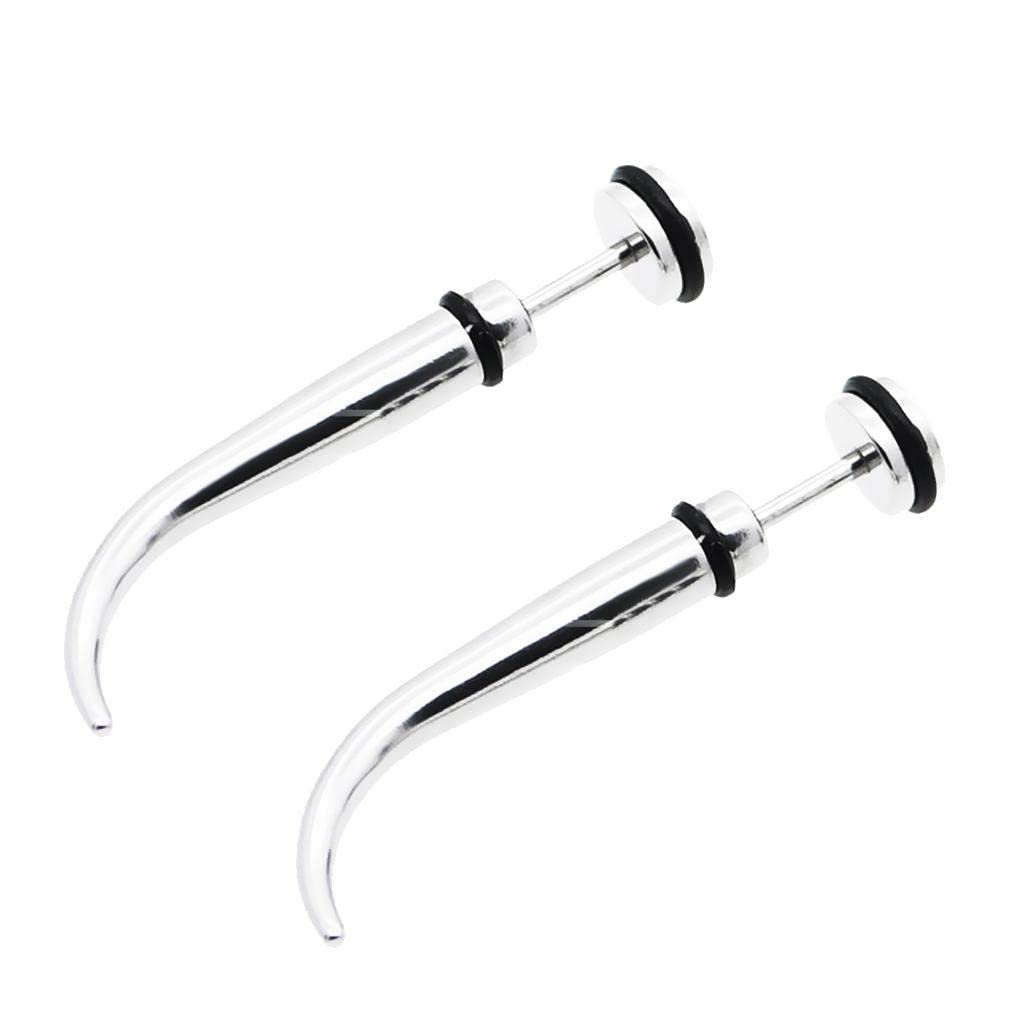 Bnf® 1 Pair Spike Rivet Stud Earrings Stainless Steel Rock Punk Ornaments Silver|Jewelry & Watches | Fashion |Jewelry | Earrings